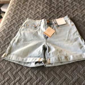 Nwt LC Lauren Conrad high waisted denim shorts.